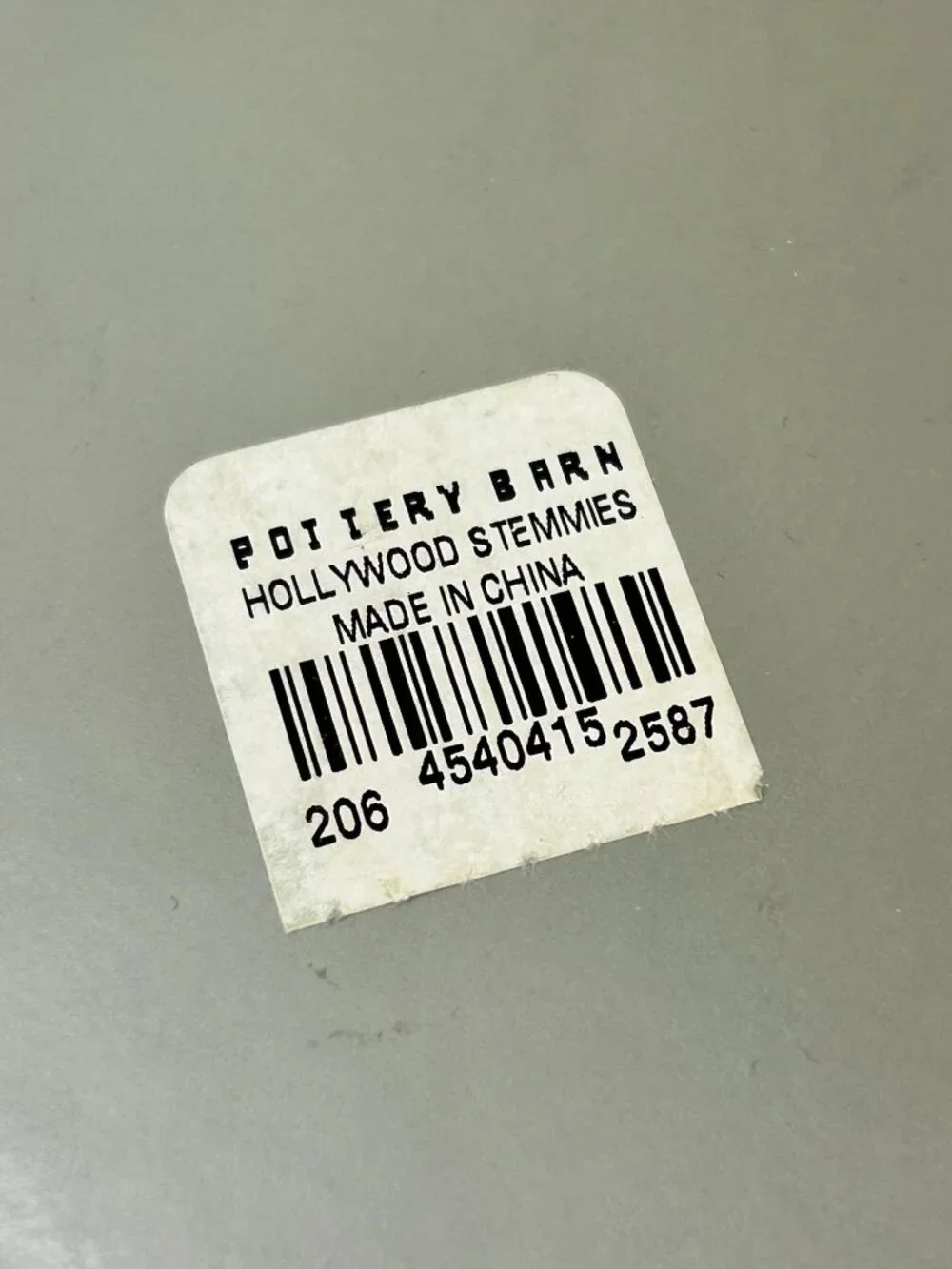 Pottery Barn Hollywood Glassware Stemware Charms Movie Cinema Theme Colorful NEW
